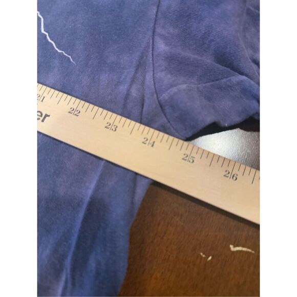 Size XL Vintage Y2K 2000 The Mountain Blue Tie Dye American Eagle Graphic Shirt - Picture 4 of 6